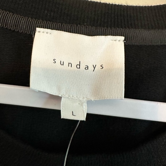 Anthropologie NWT Sundays Hazel Mini Dress Size Large Black Classic Minimalist - Picture 3 of 6